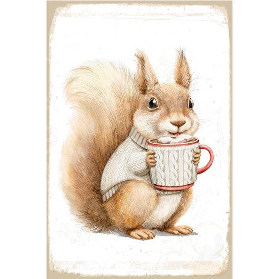 Queen Kerosin Blechschild - Christmas Squirrel Letzter Tag