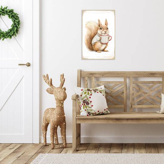 Queen Kerosin Blechschild - Christmas Squirrel Letzter Tag