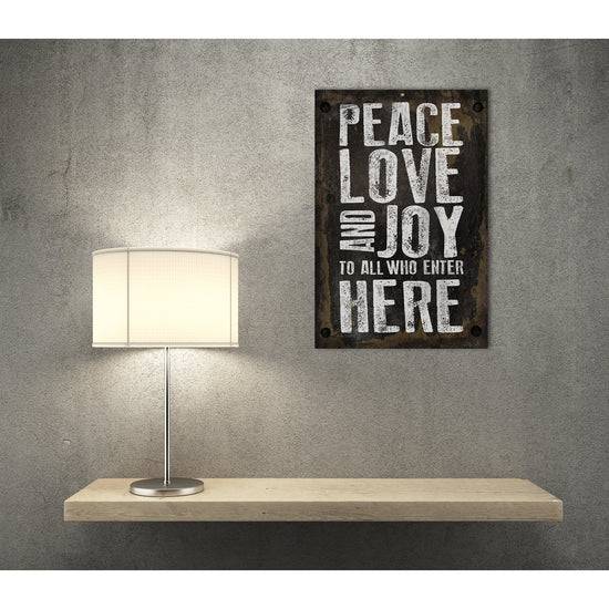 Queen Kerosin Blechschild - Peace Love And Joy Fabrik Onlineshop