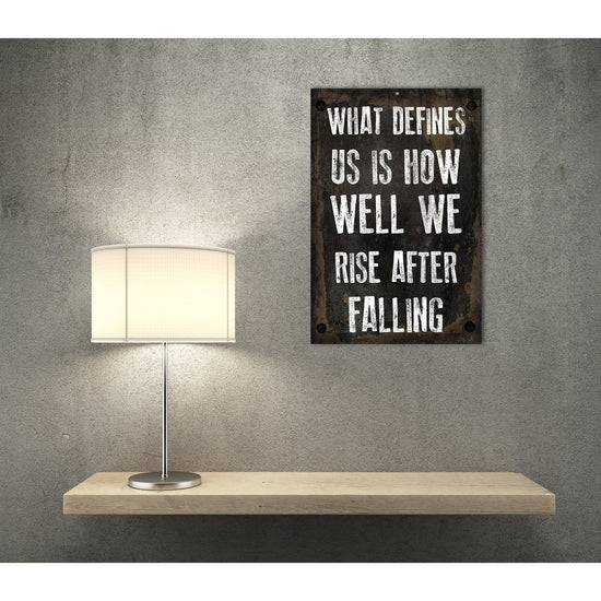 Queen Kerosin Blechschild - What Defines Us Is How Well We Rise After Falling Rabatt