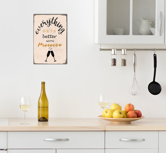 Queen Kerosin Blechschild - Prosecco Black Friday