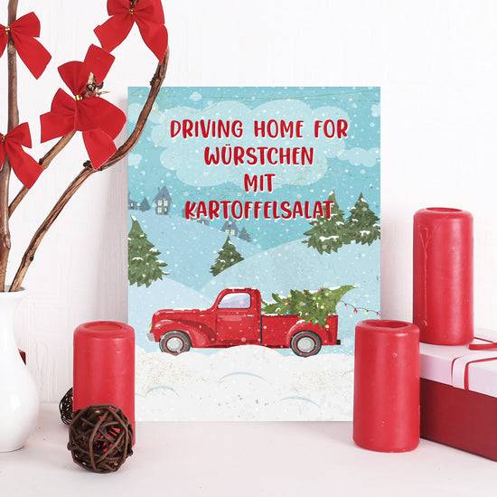 Queen Kerosin Blechschild - Driving Home for Cyber Monday