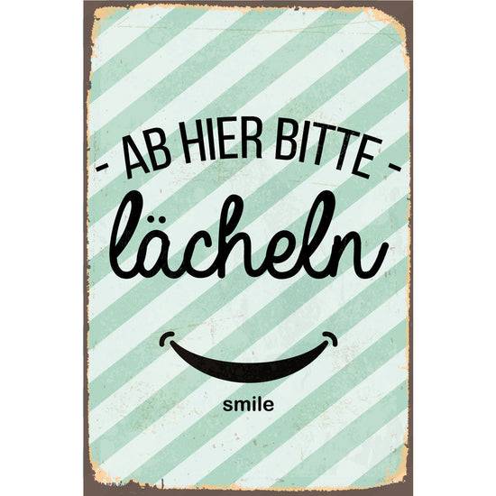 Queen Kerosin Blechschild - Ab hier bitte lächeln Lagerräumung