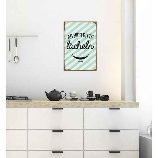 Queen Kerosin Blechschild - Ab hier bitte lächeln Lagerräumung