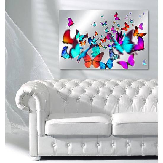 Queen Kerosin Aluminiumbild - Colorful Butterflies Letzter Tag