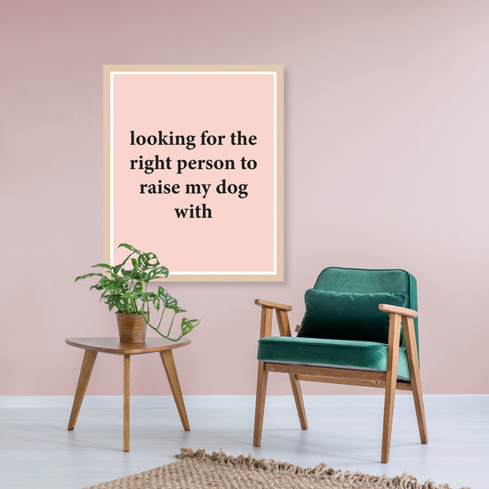 Queen Kerosin Rahmenbild - Looking for the right person to raise my dog with Im Verkauf