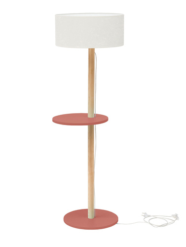 Ragaba UFO Floor Lamp 45x150cm Antique Pink / White Lampshade