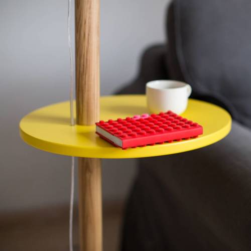 Ragaba UFO Floor Lamp 45x150cm Pure Red / Black Lampshade Preisnachlass
