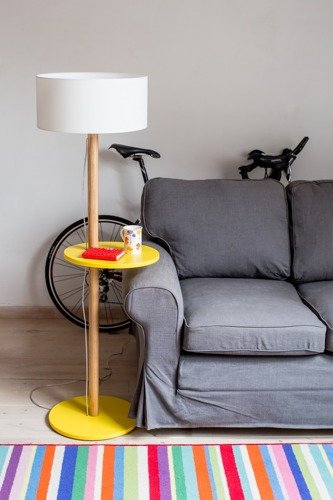 Ragaba UFO Floor Lamp 45x150cm - White / White Lampshade Cyber Monday