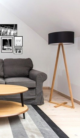 Ragaba TALES Ashwood Floor Lamp - Black Lampshade Osterangebot