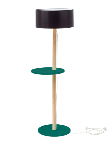 Ragaba UFO Floor Lamp 45x150cm Sea Green / Black Lampshade