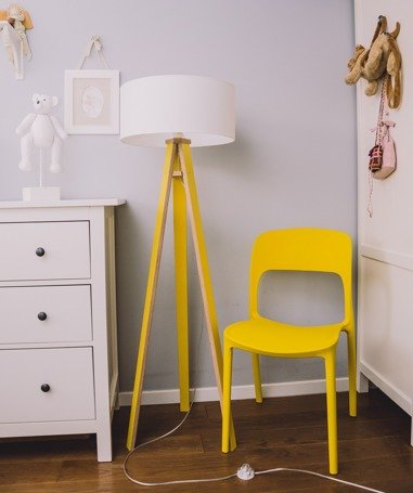 Ragaba WANDA Floor Lamp 45x140cm - Yellow / White Lampshade