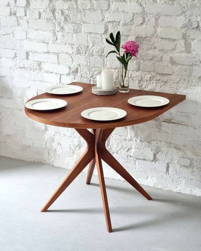 Ragaba JUBI Half Racetrack Dining Table 90x90cm Oak