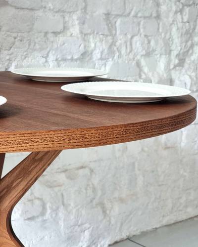 Ragaba JUBI Half Racetrack Dining Table 90x90cm Oak Blitzangebot