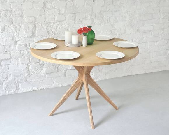 Ragaba JUBI BOLD Round Dining Table 100cm Ashwood