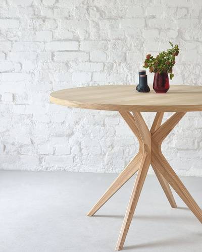 Ragaba JUBI BOLD Round Dining Table 100cm Ashwood Neuheiten