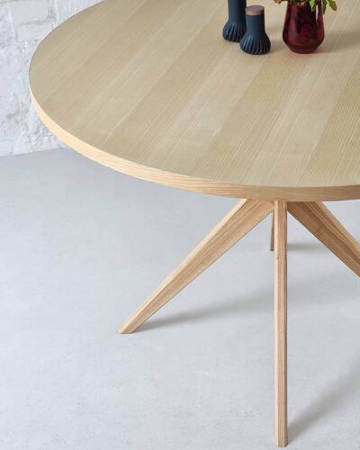 Ragaba JUBI BOLD Round Dining Table 100cm Ashwood Neuheiten