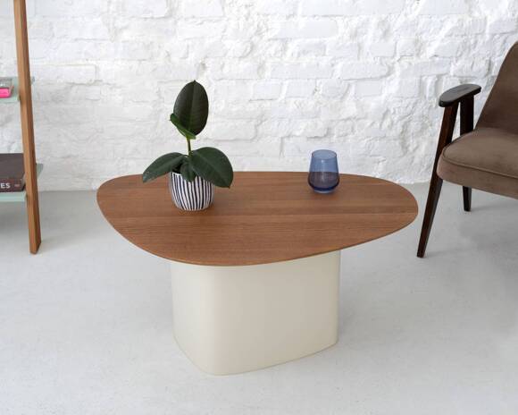 Ragaba Cells Mini Coffee Table 90x55xH45cm Brown Beige Oak