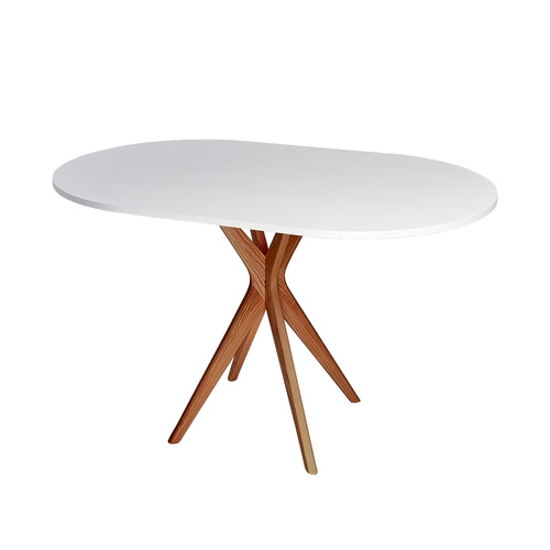 Ragaba JUBI Racetrack Oval Table 75x100cm Oak White Tägliche Deals
