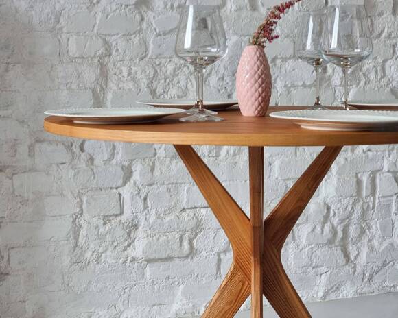 Ragaba JUBI Small Round Table various dimensions Walnut Riesige Ersparnisse