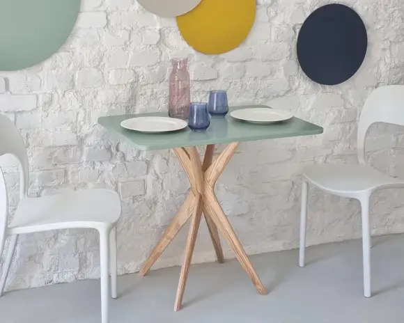 Ragaba Rectangular Dining Table JUBI 55x80cm White VIP-Rabatte