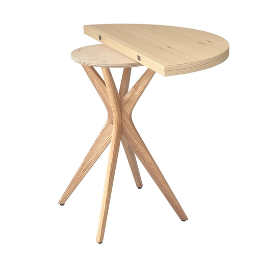 Ragaba JUBI Halfround Extendable Table diam. 90cm Ashwood Begrenzte Freigabe