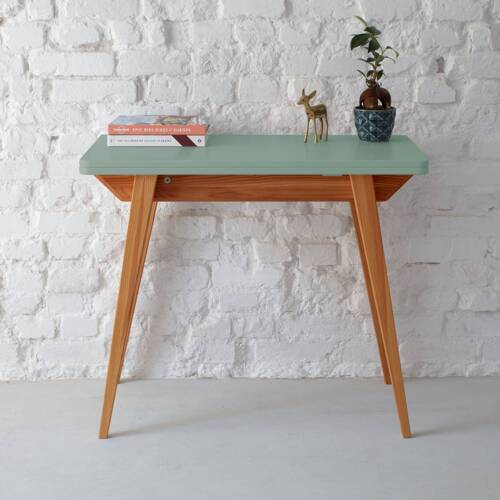 Ragaba ENVELOPE Extentable Console Table 45x90cm Oak Sage Green