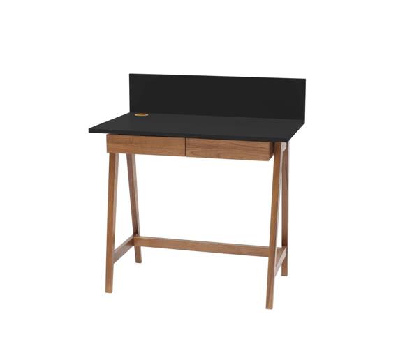 Ragaba LUKA Writing Desk 85x50cm with Drawer Oak Black