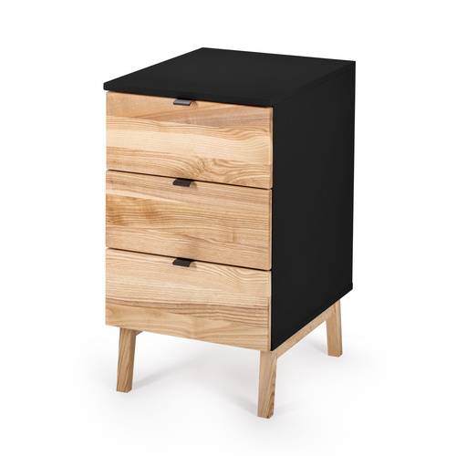 Ragaba LUKA 3-Drawer Desk Cabinet W41xD50cm Black