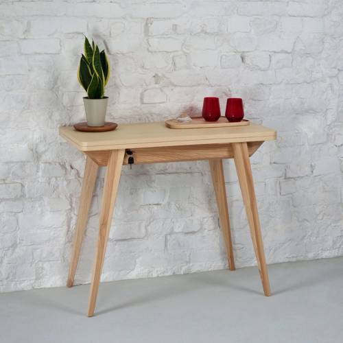 Ragaba ENVELOPE Extendable Console Table 45x90cm Ashwood