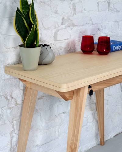 Ragaba ENVELOPE Extendable Console Table 45x90cm Ashwood Nur noch ein Tag übrig