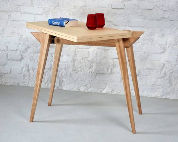 Ragaba ENVELOPE Extendable Console Table 45x90cm Ashwood Nur noch ein Tag übrig
