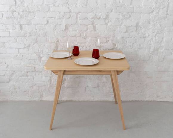 Ragaba ENVELOPE Extendable Dining Table 90x65cm Ashwood