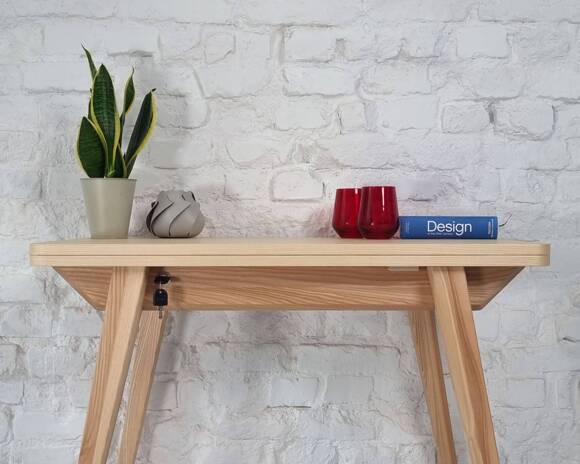 Ragaba ENVELOPE Extendable Dining Table 90x65cm Ashwood Super Rabatt