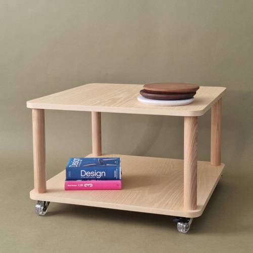 Ragaba ASHME Coffee Table with Wheels 64x64cm