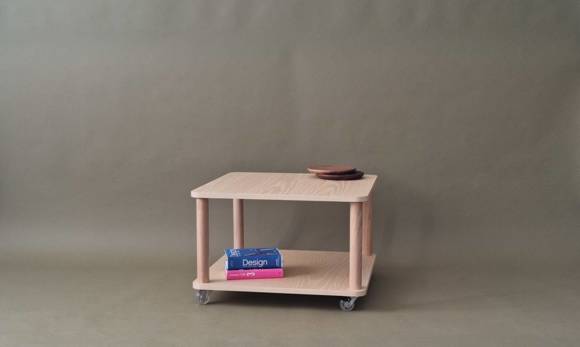 Ragaba ASHME Coffee Table with Wheels 64x64cm Riesige Rabatte