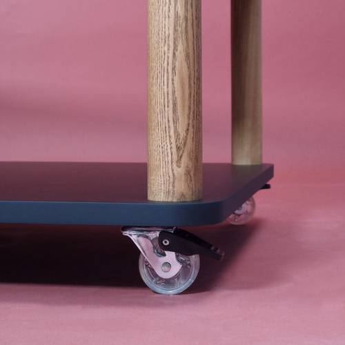 Ragaba ASHME Coffee Table with Wheels 64x64cm White 50% Rabatt mit kostenlosem Versand
