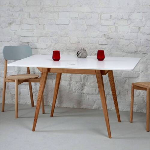 Ragaba ENVELOPE Extendable Dining Table 90x65cm Chalk White Oak Kostenloser Versand international