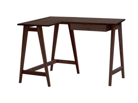 Ragaba LUKA Corner Desk W 115cm x D 85cm Walnut Left Side