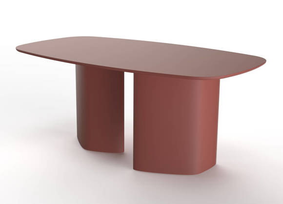 Ragaba Cells LEUKO Dining Table W180 x D100cm Antique Pink S-Matt