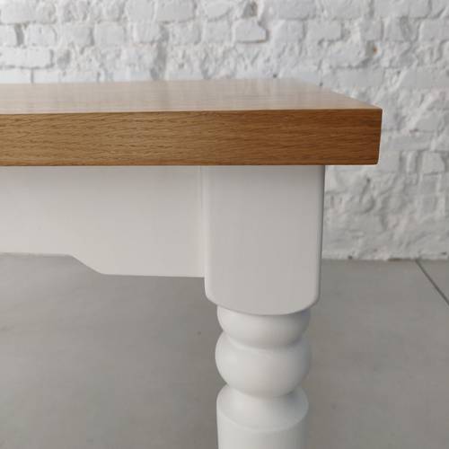 Ragaba NATA Dining Table 140x90cm Brown Beige Base zollfrei