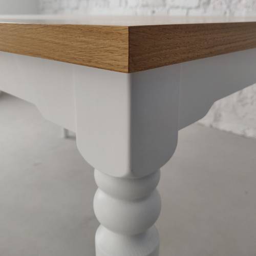 Ragaba NATA Dining Table 140x90cm Brown Beige Base zollfrei