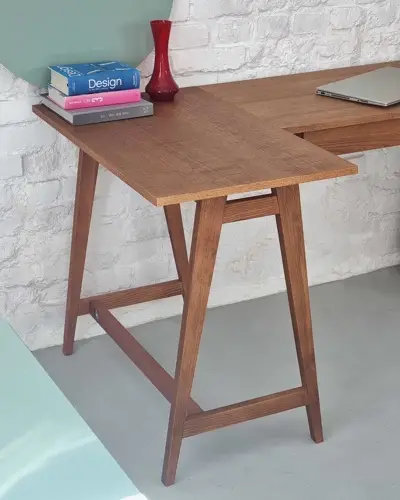 Ragaba LUKA Corner Desk W 135cm x D 85cm Oak Left Side Rabatte dieses Monats