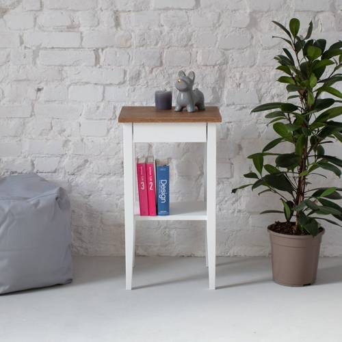 Ragaba ENTLIK Bedside Table 40x35x70cm Smoked Oak