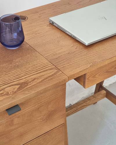 Ragaba LUKA Ashwood Writing Desk 65x50cm with Drawer Oak stained Angebote