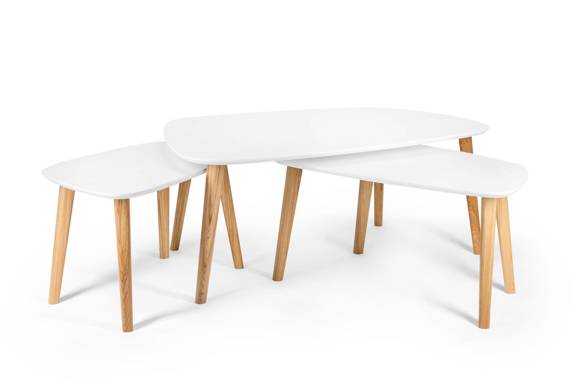 Ragaba Endocarp Coffee Table W80 x D48 x H40cm Ashwood Günstiger Verkauf