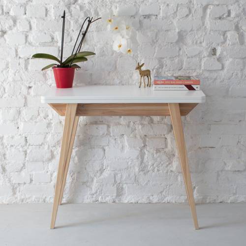 Ragaba ENVELOPE Extentable Console Table 45x90cm White Blitzverkäufe