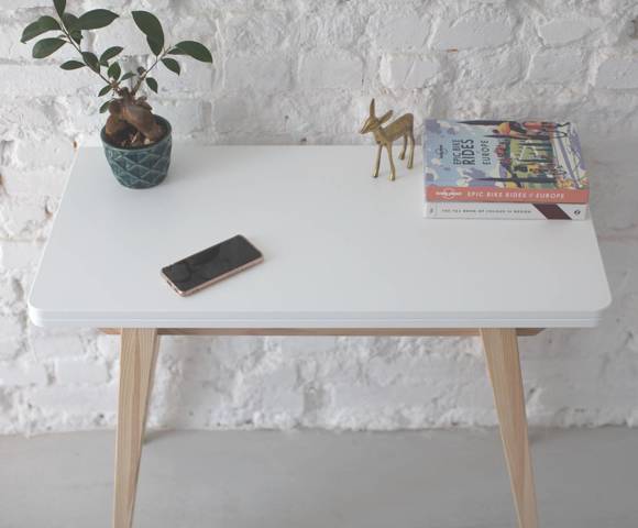 Ragaba ENVELOPE Extentable Console Table 45x90cm White Blitzverkäufe