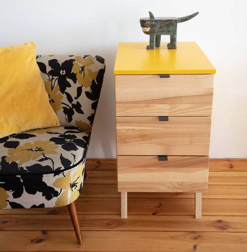Ragaba LUKA 3-Drawer Storage Cabinet W41xD50cm Broom Yellow Limitierter Zeitrabatt