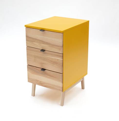 Ragaba LUKA 3-Drawer Storage Cabinet W41xD50cm Broom Yellow Limitierter Zeitrabatt